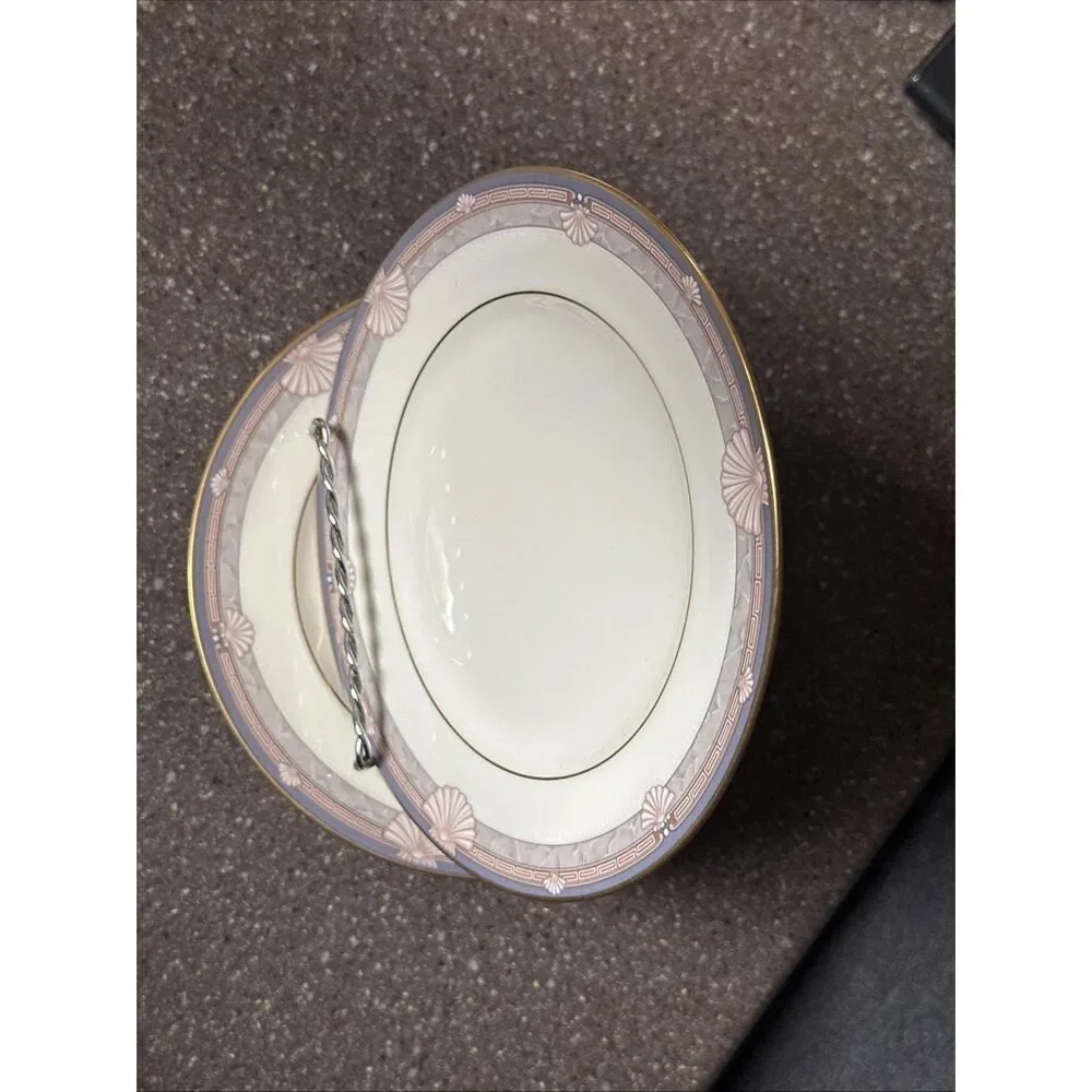 Vintage Noritake Stanford Court Plates (Set of 2) – Shell Motif Bone China